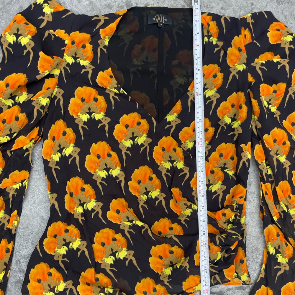 DE LA VALI
TOPS Floral Puff Sleeve Top blouse - Picture 6 of 8